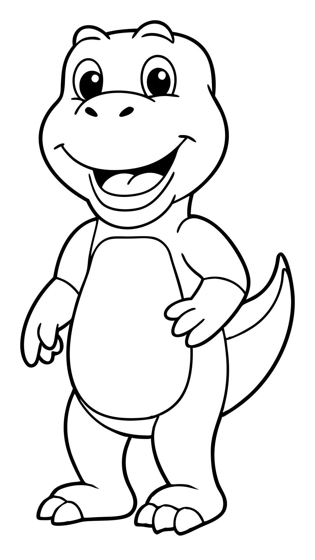 printable barney coloring pages